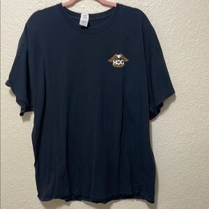 Harley-Davidson Owners Group Men's Black Tee Shirt. Good Condition. Size 2X.
